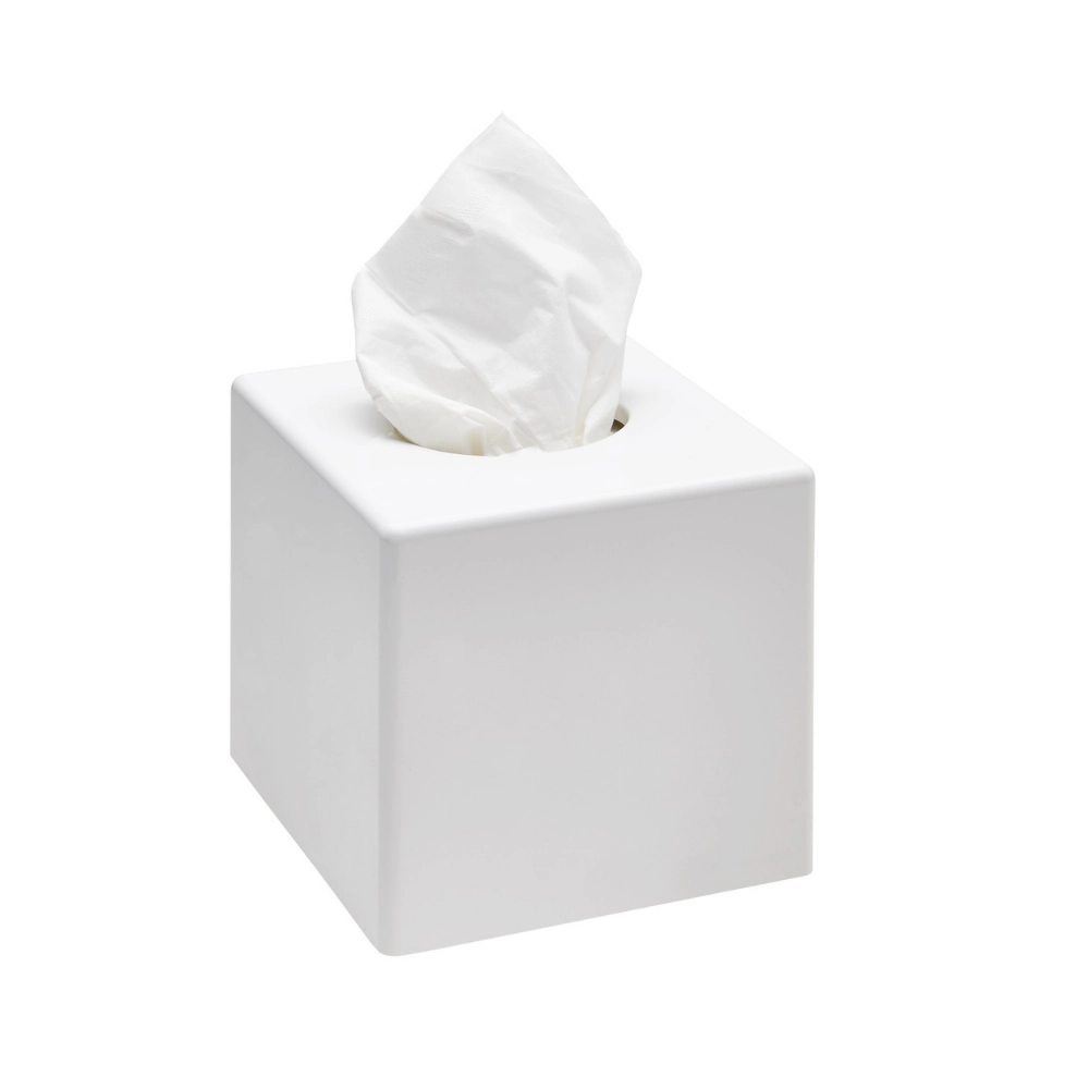 Boîte à mouchoirs Sanibox carré - blanc