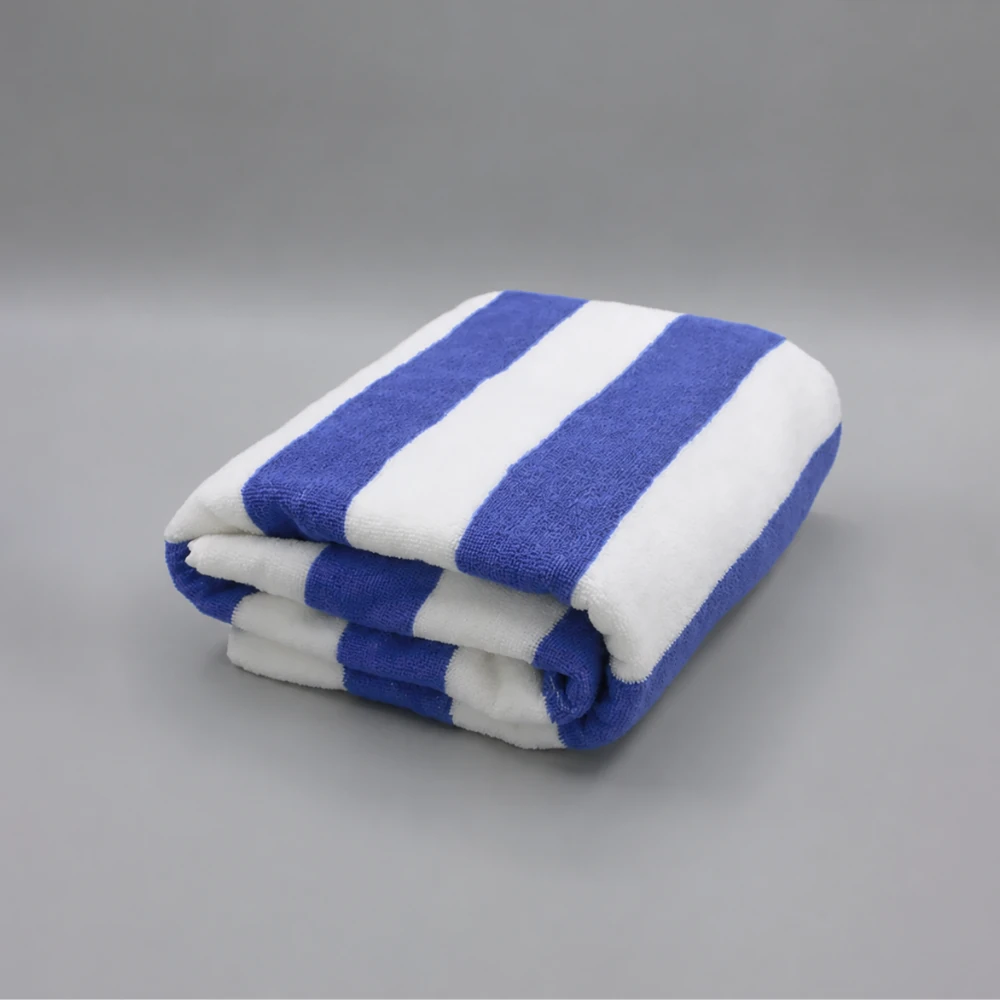 BALI NG DRAP DE PLAGE RAYE BLEU / BLANC