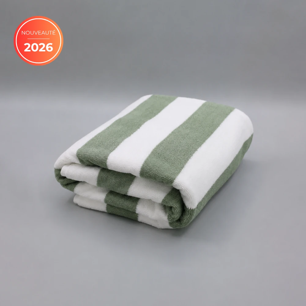 BALI NG DRAP DE PLAGE RAYE BLEU BALINAIS / BLANC