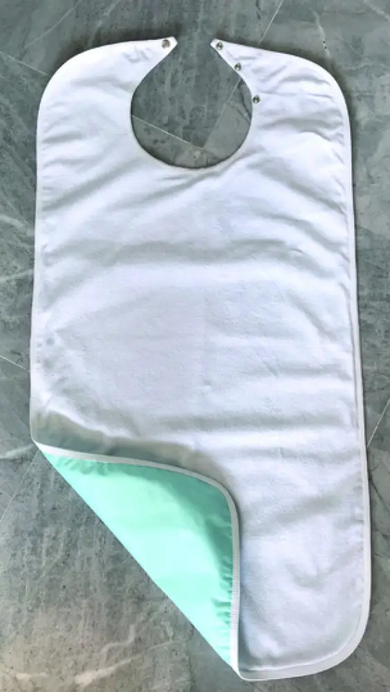 Bavoir Bounty - blanc / vert