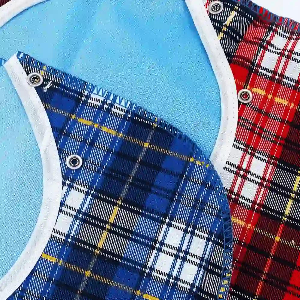 Bavoir imprimé Scott - bleu