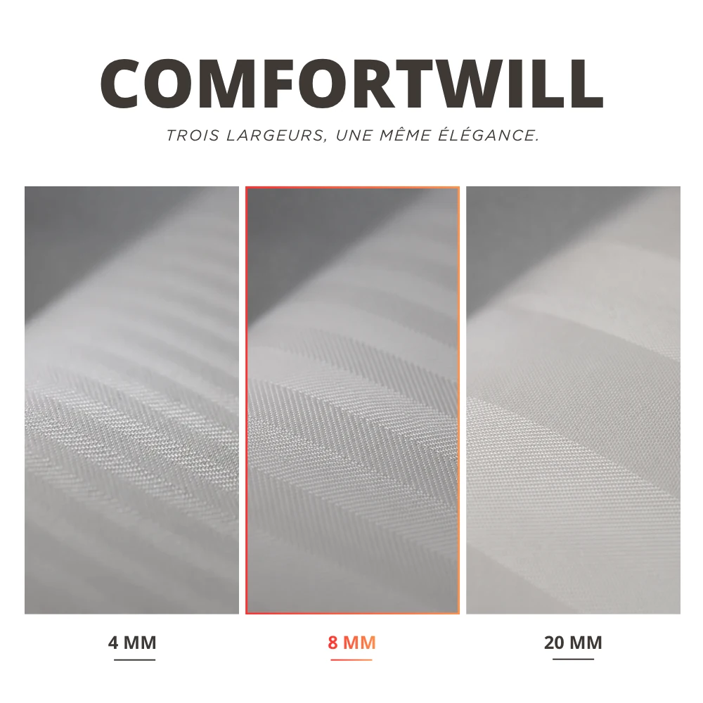 TAIE COMFORTWILL 8MM BLANC