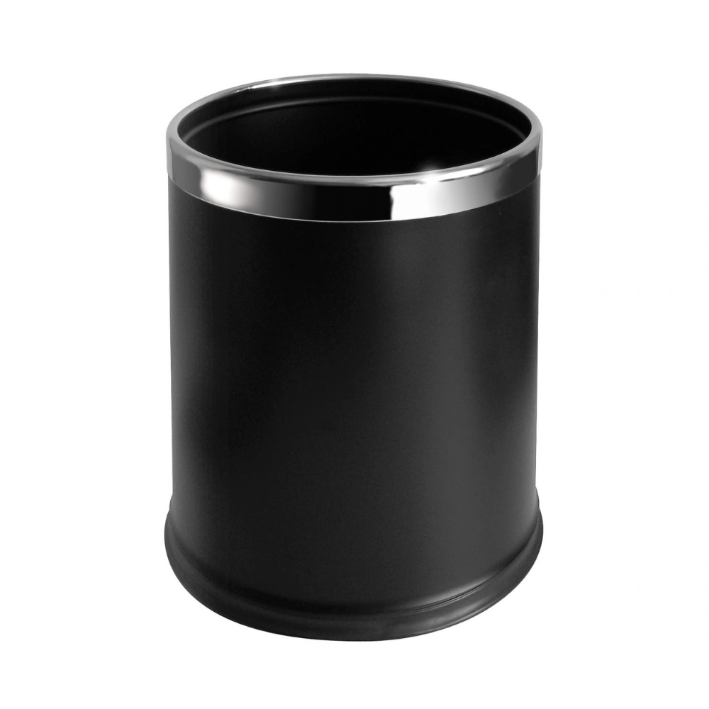 Corbeille ronde 10L à double paroi - noir