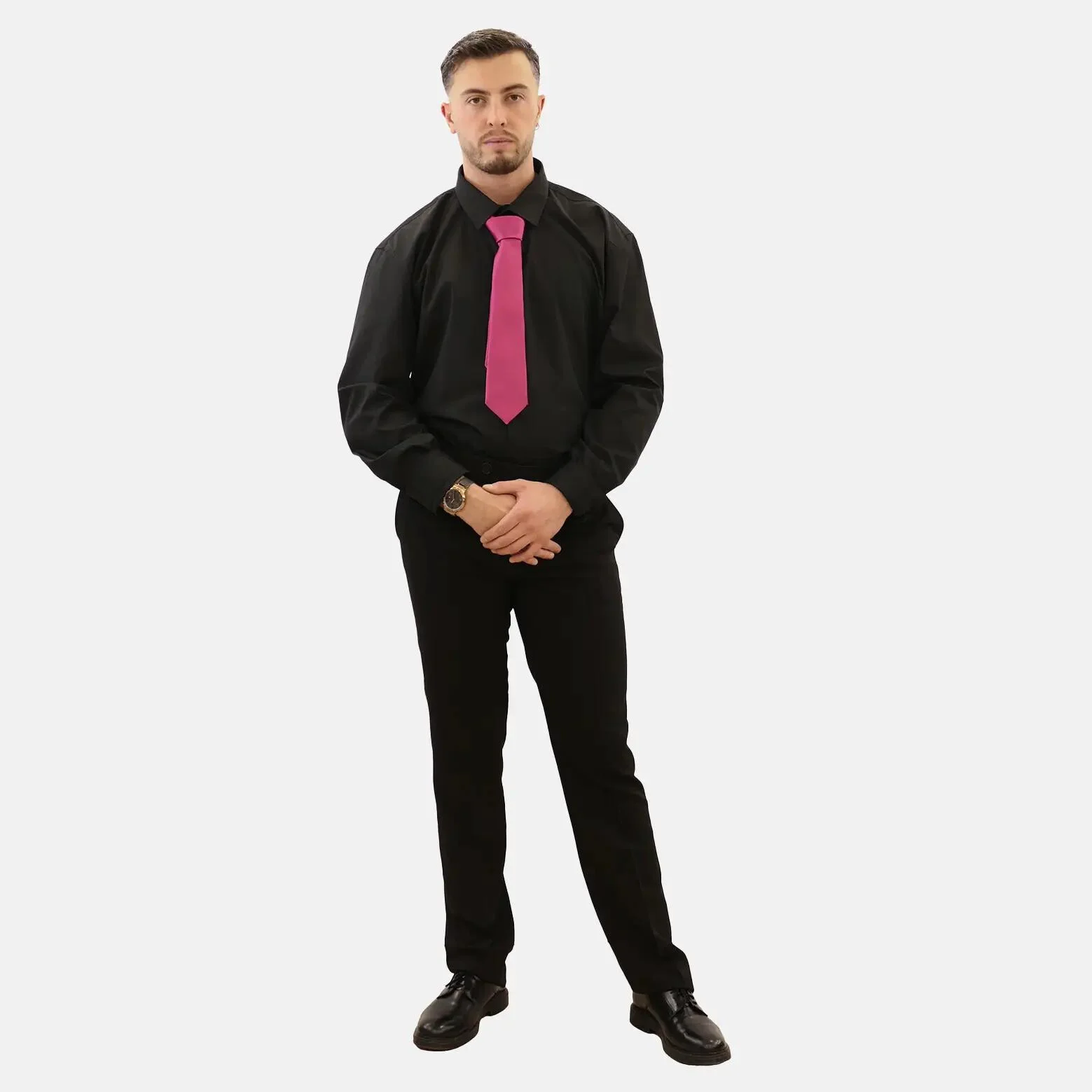 cravate de travail framboise écrasée Service en salle H Taille unique