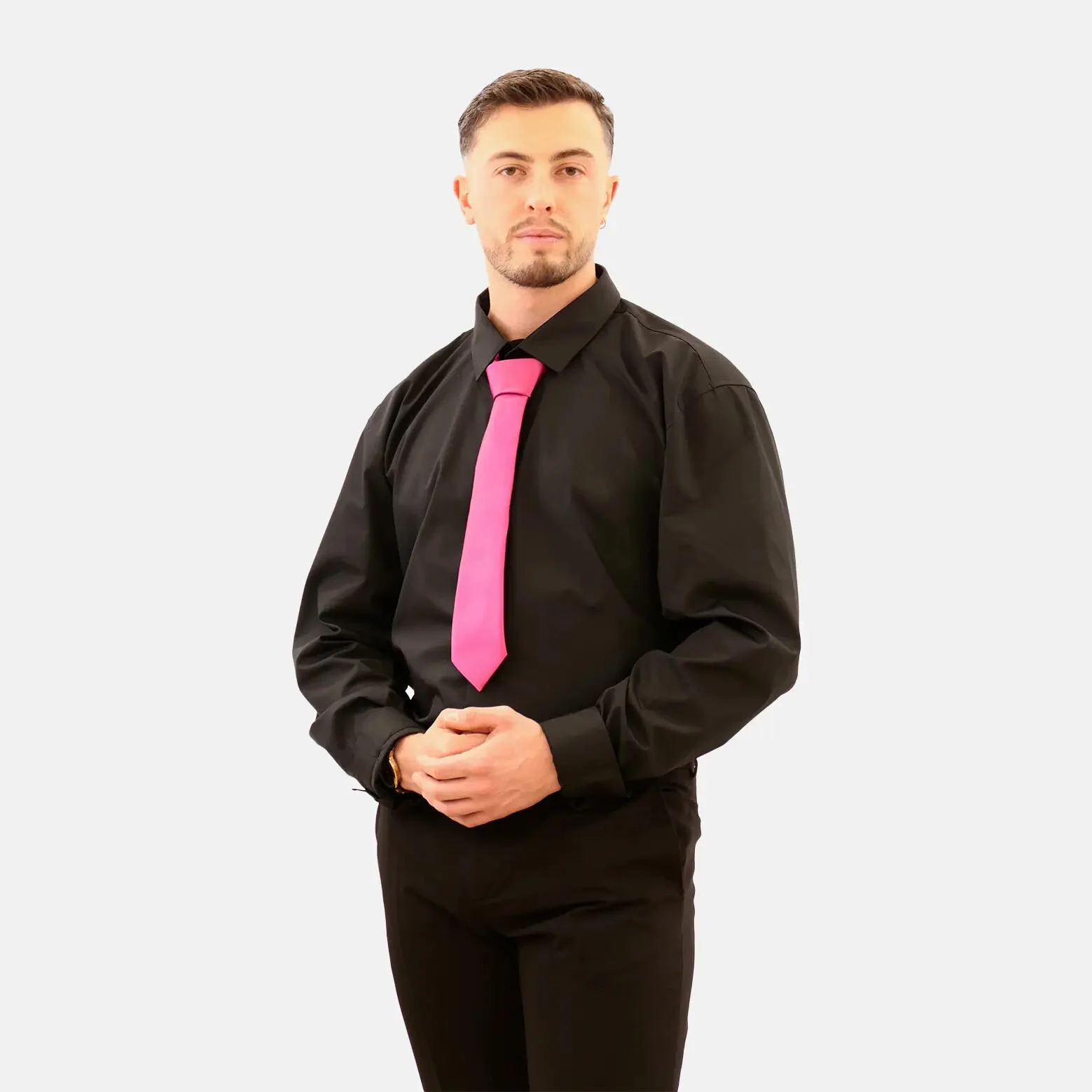 cravate de travail framboise écrasée Service en salle H Taille unique