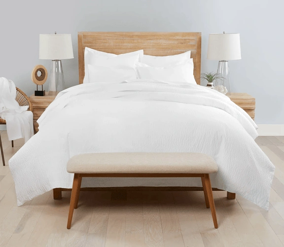 DRAP HOUSSE CENTIUM WAVE BLANC BONNET 25 CM