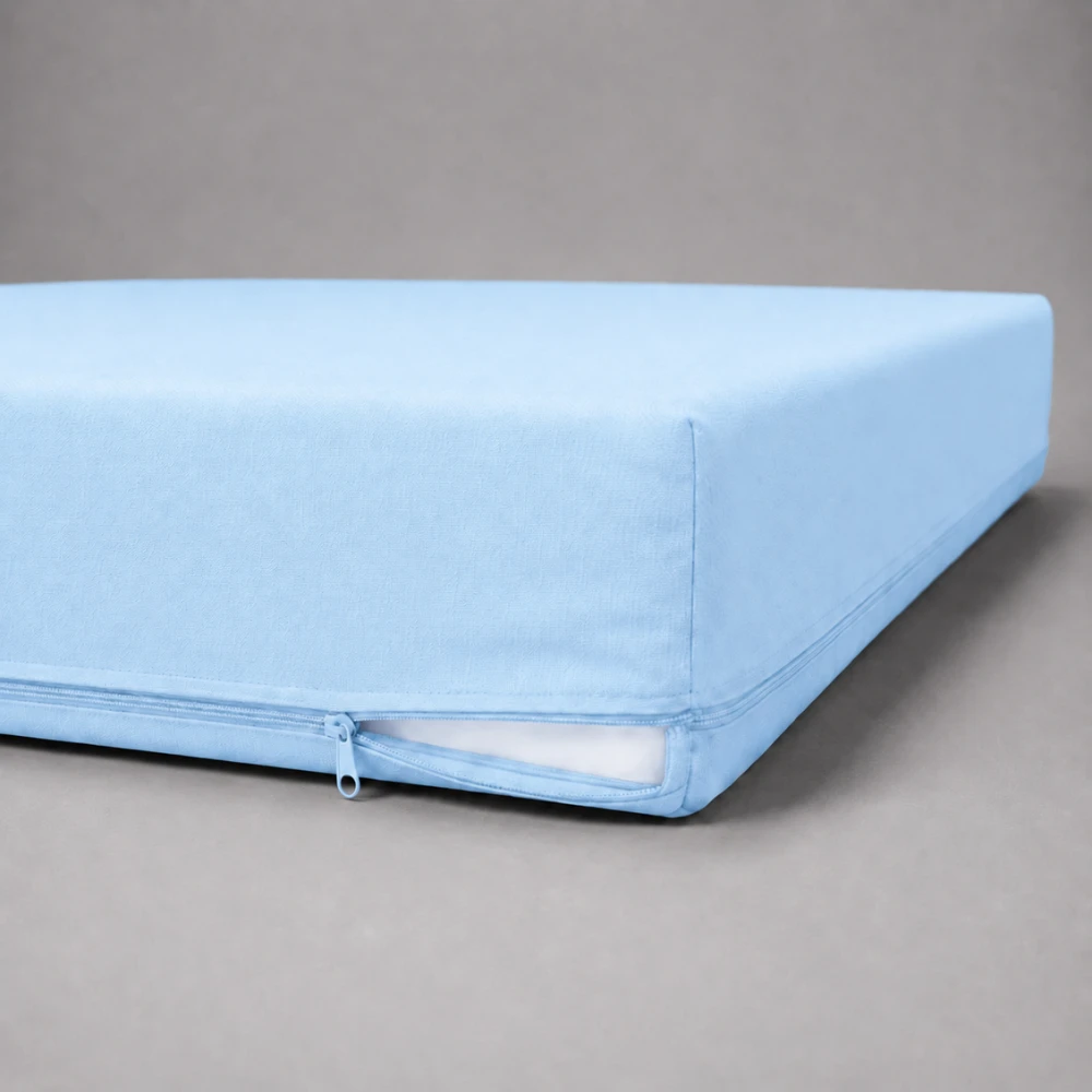 HOUSSE M1 P/MATELAS EP15CM BLEU