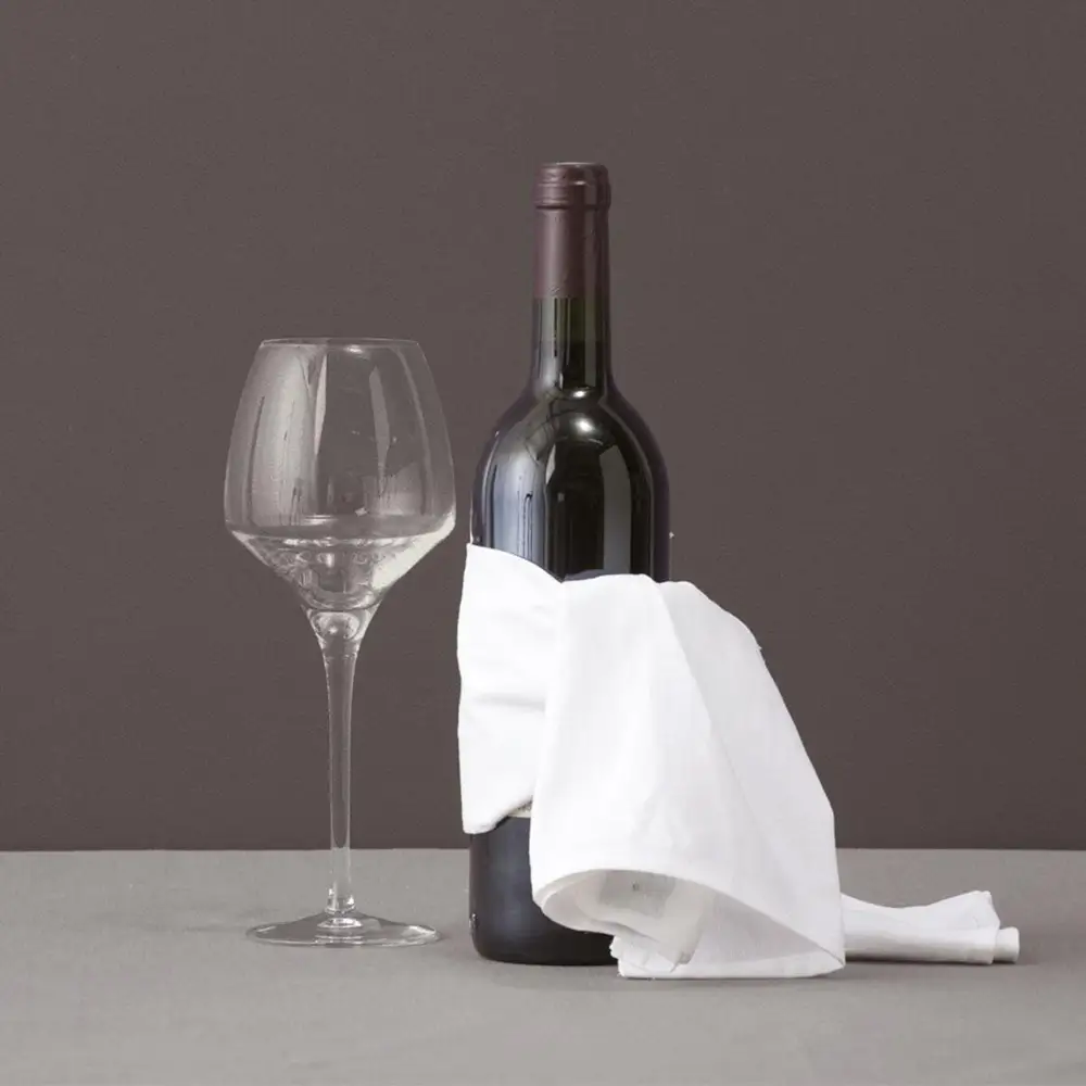 Liteau de service blanc en coton