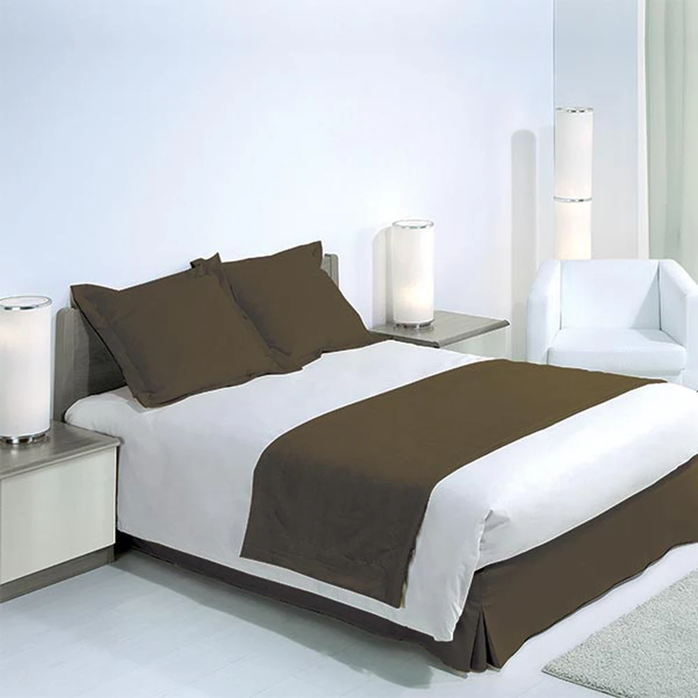 Chemin de lit réversible Tildou Square - crème