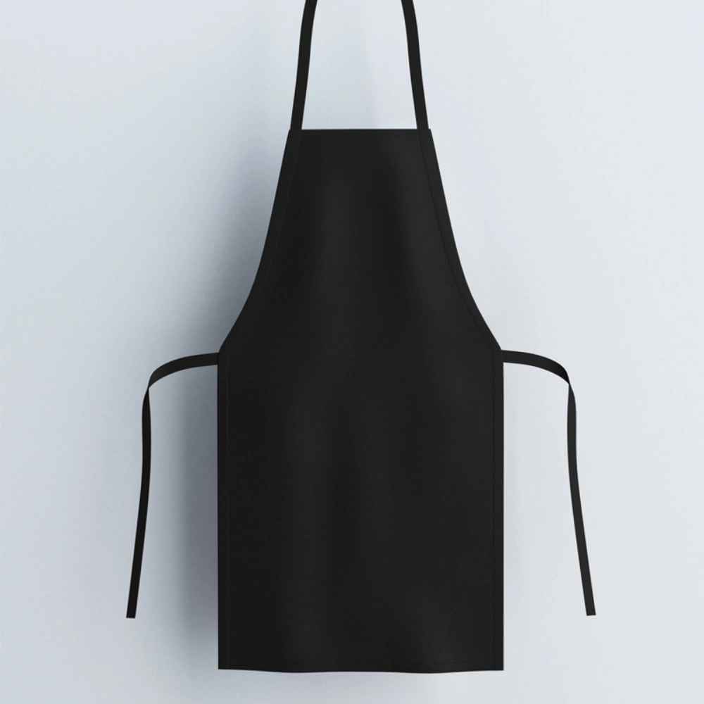 Tablier de cuisine pro Valet noir sans poche