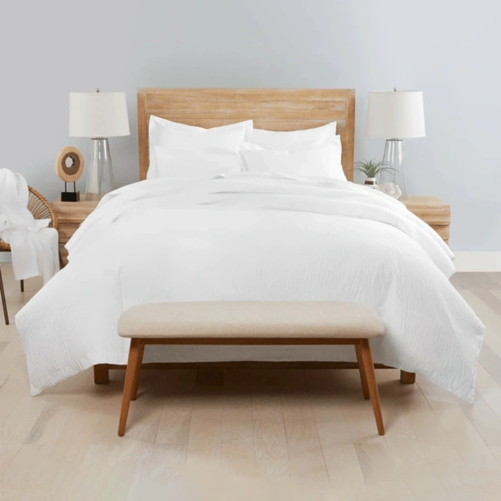 Drap housse hôtel sans repassage - Centium Wave B38