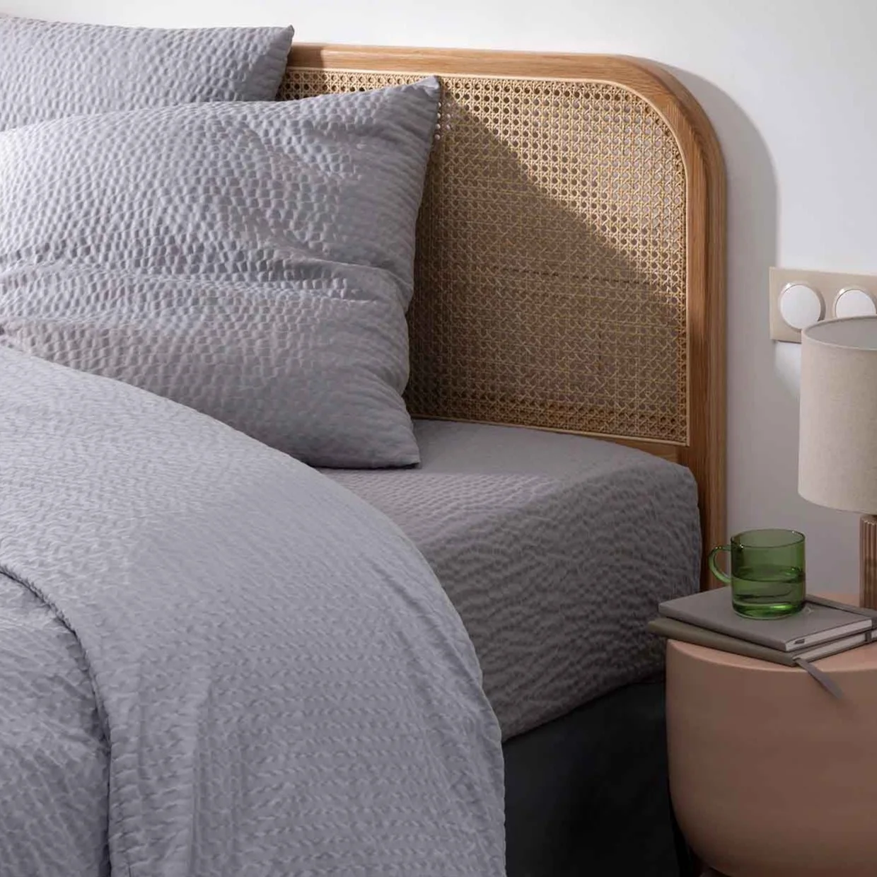 DRAP HOUSSE CENTIUM WAVE BLANC