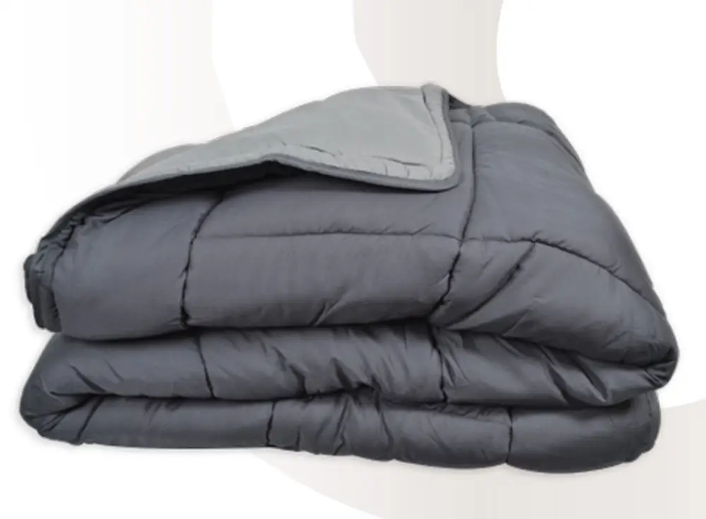 Edredécor bicolore poivre/souris