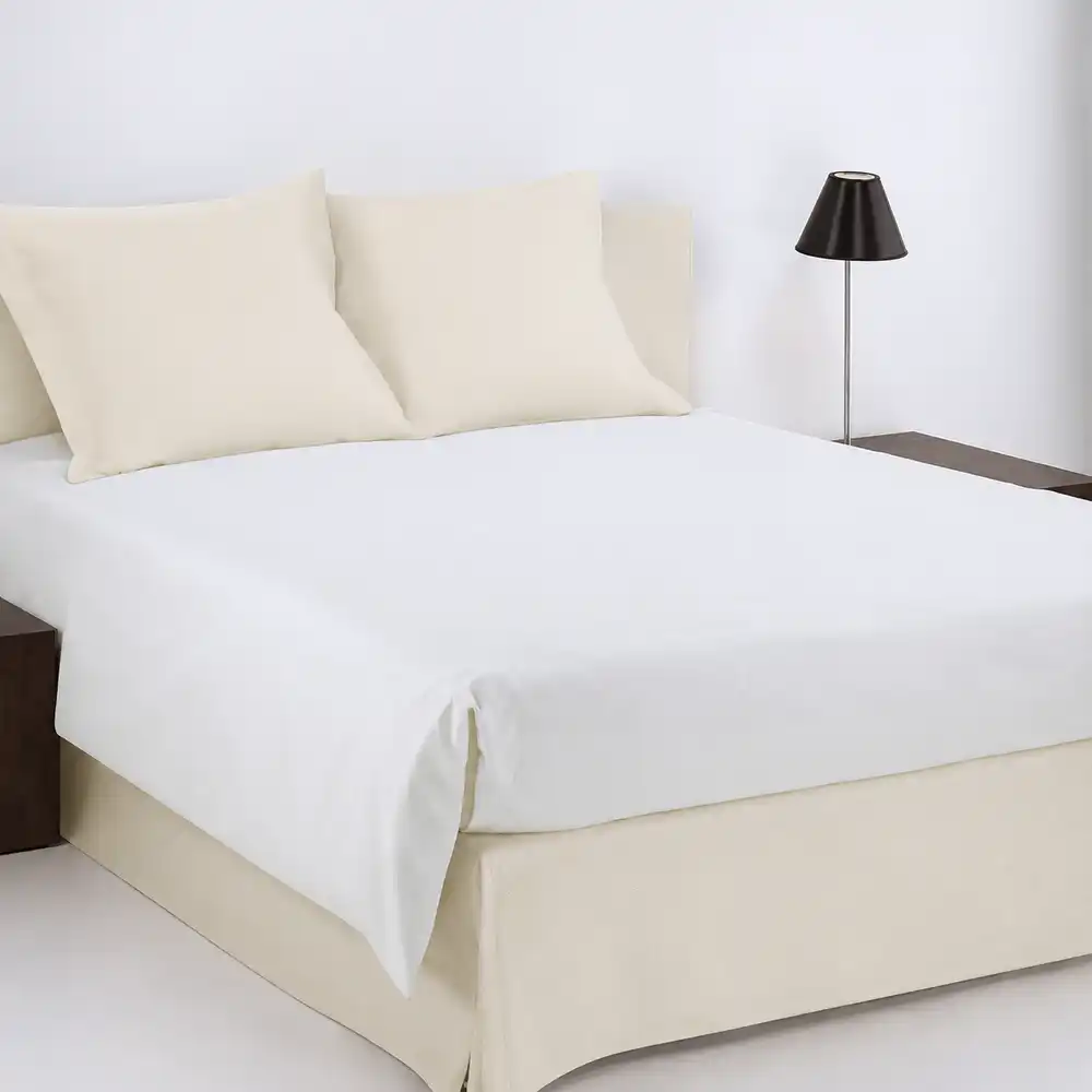 Cache-sommier New en toile - blanc