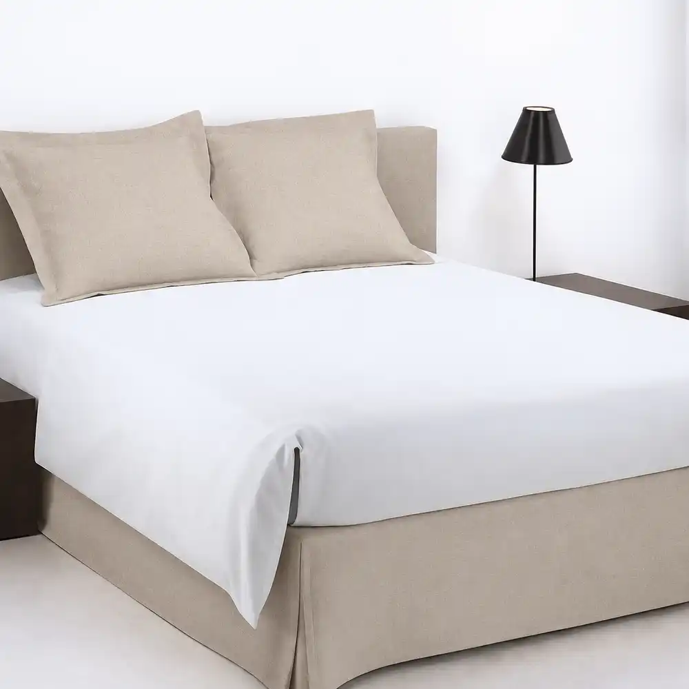 Cache-sommier New en toile - blanc