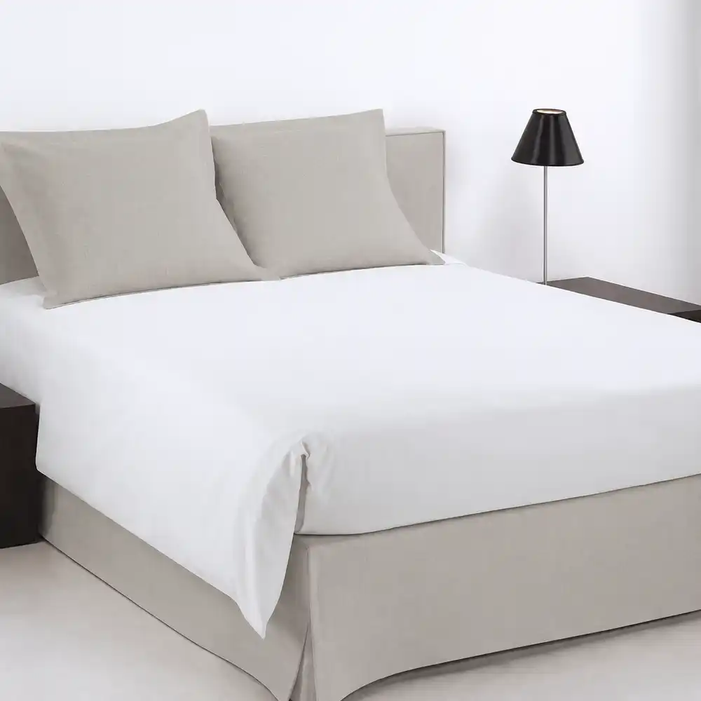 Cache-sommier New en toile - blanc
