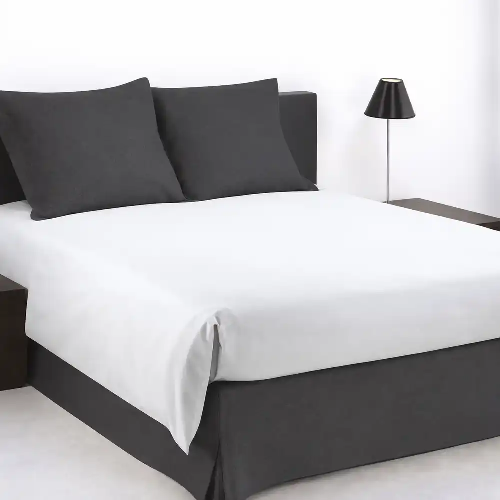 Cache-sommier New en toile - blanc