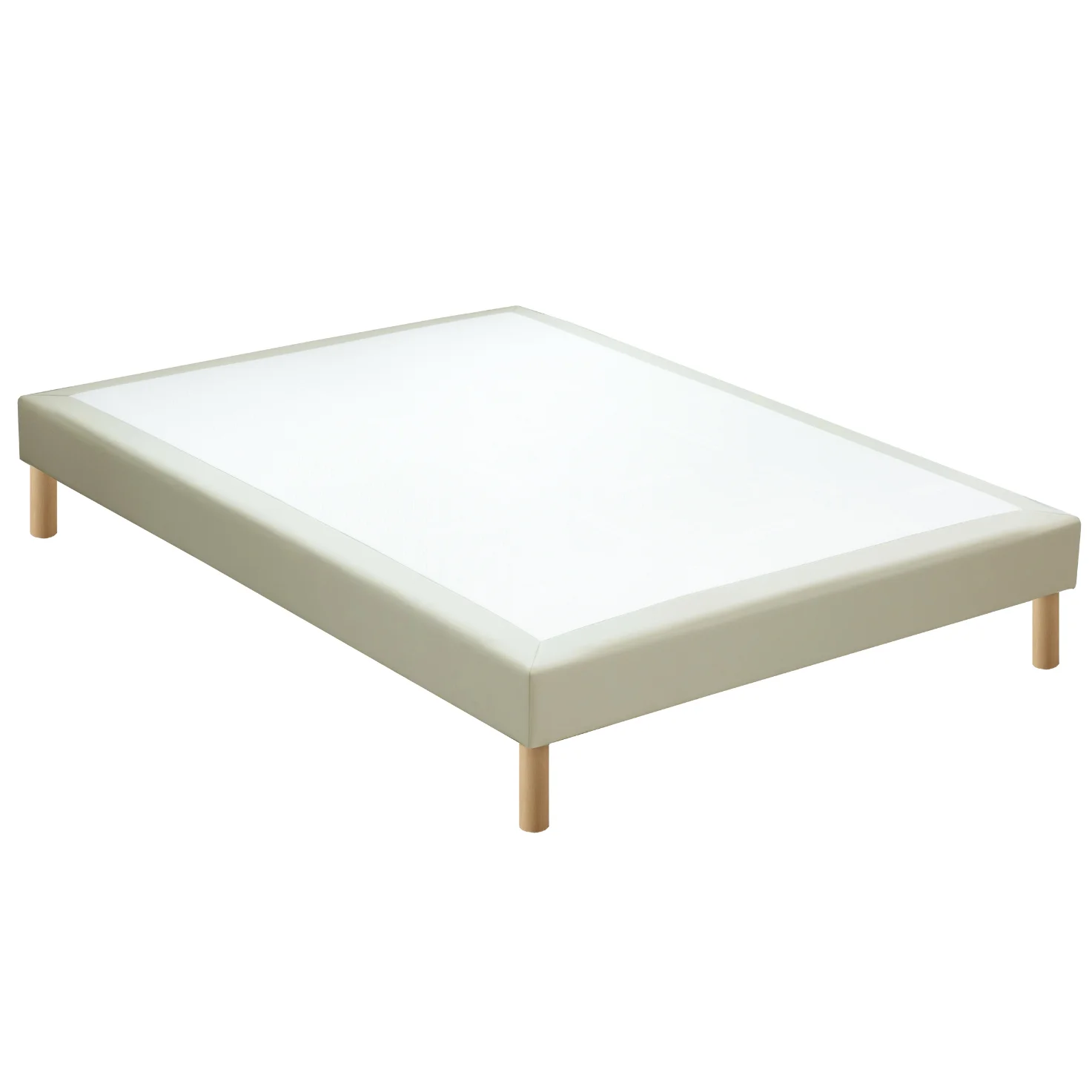 Sommier tapissier hotel à lattes fixes similicuir