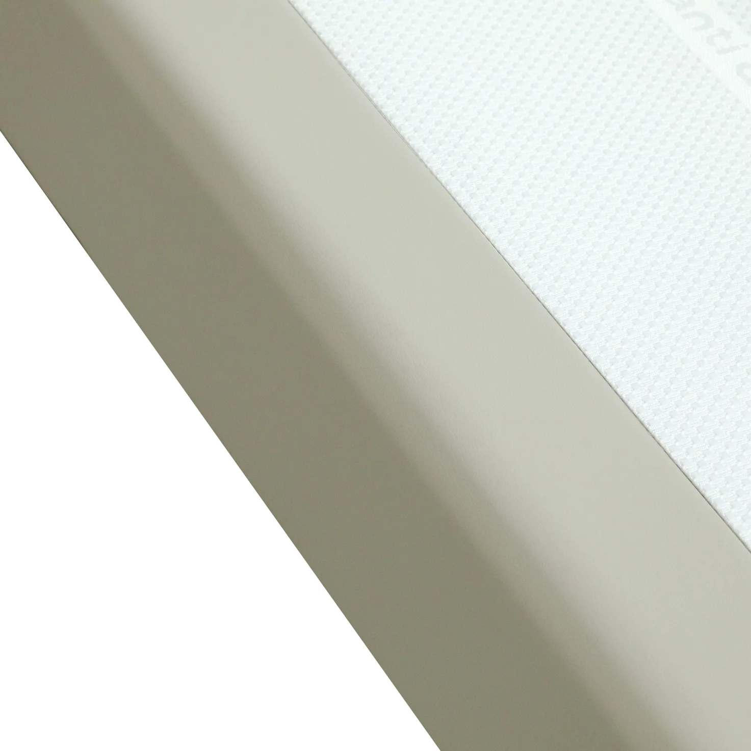 COMTE Sommier tapissier à lattes fixes simili cuir gris anthracite