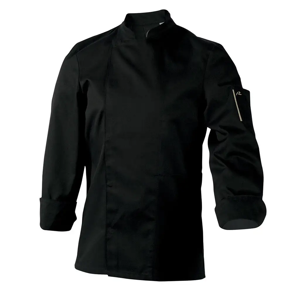 Veste de cuisine Nero mixte manches longues noire